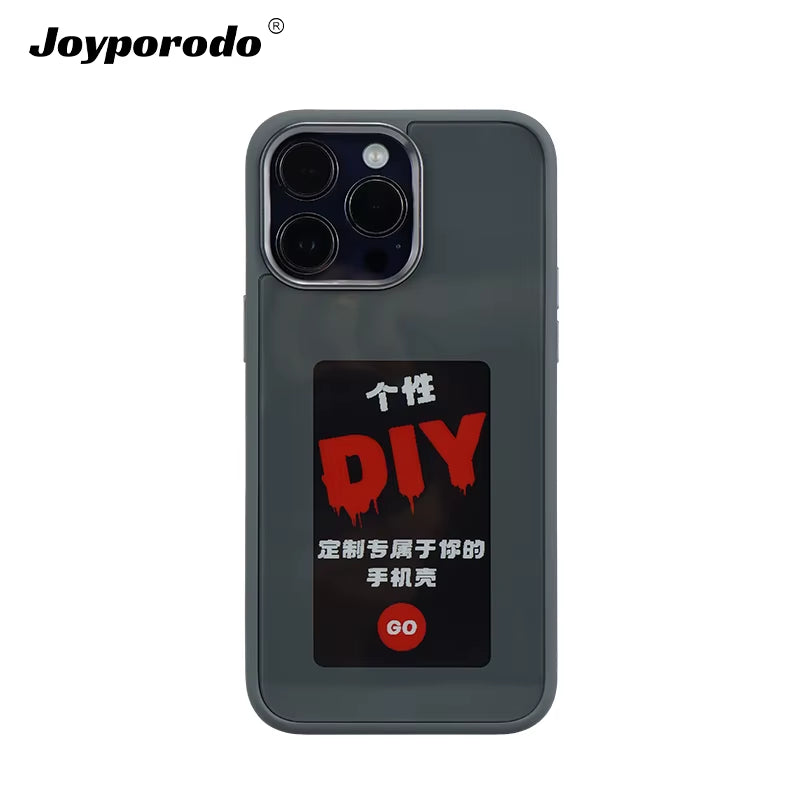 NFC Phone Case Wholesale LED Smart E Ink Screen Phone Cases PC Cover for Iphone NFC 12 13 14 15 Pro Max DIY Phone Display Case