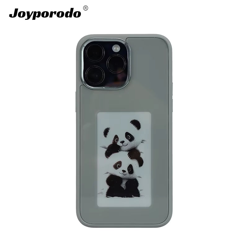 NFC Phone Case Wholesale LED Smart E Ink Screen Phone Cases PC Cover for Iphone NFC 12 13 14 15 Pro Max DIY Phone Display Case